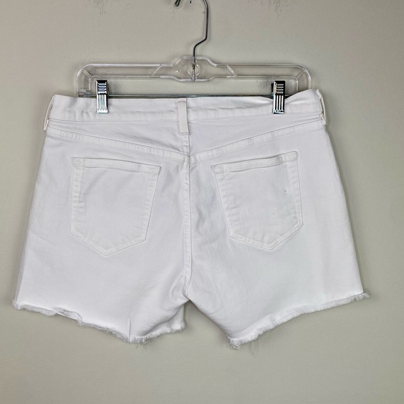 J.Crew White denim jean cut off jean shorts size 26 - Picture 6 of 7